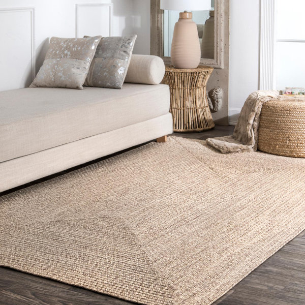 Wade Logan® Bromsgrove Handmade Braided Tan Indoor / Outdoor Rug